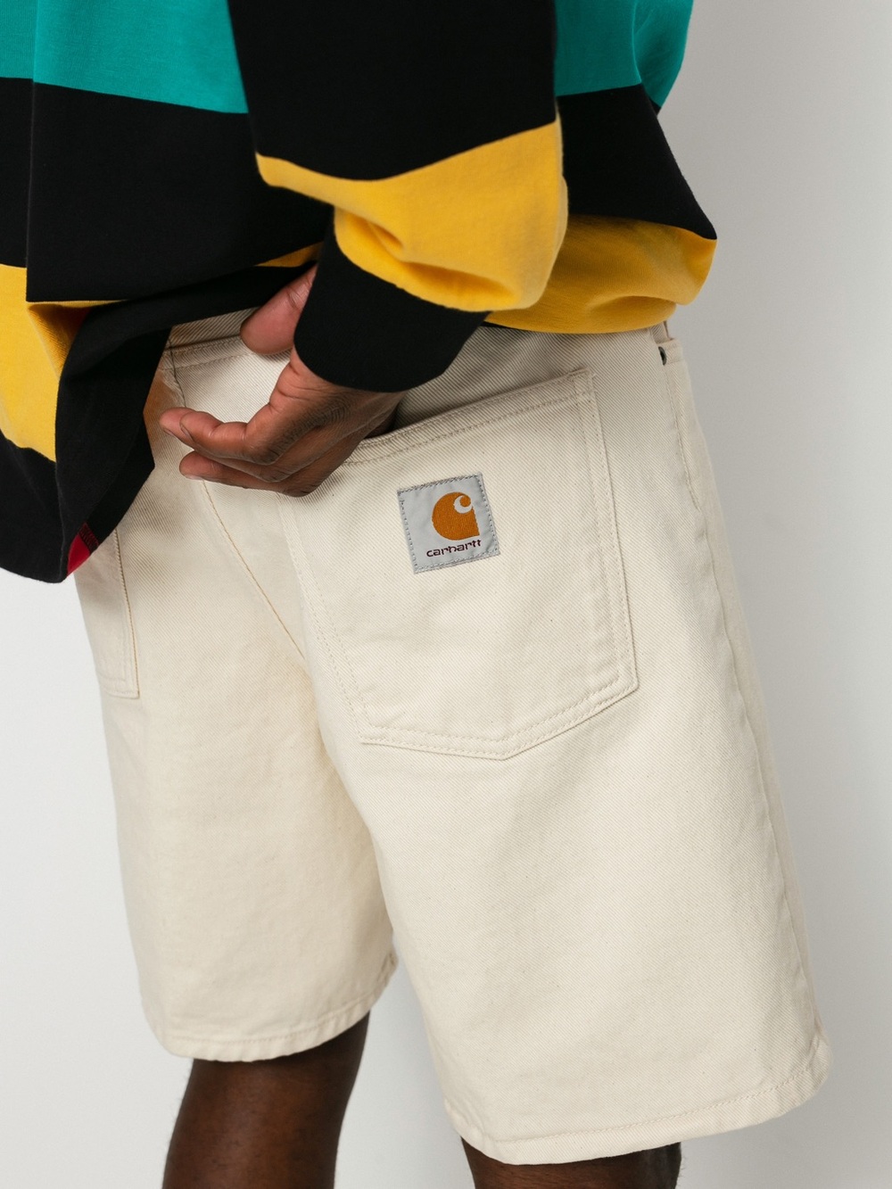 Carhartt WIP Newel Shorts Men’s 29 NWOT Natural Cream 7” Inseam Organic Cotton